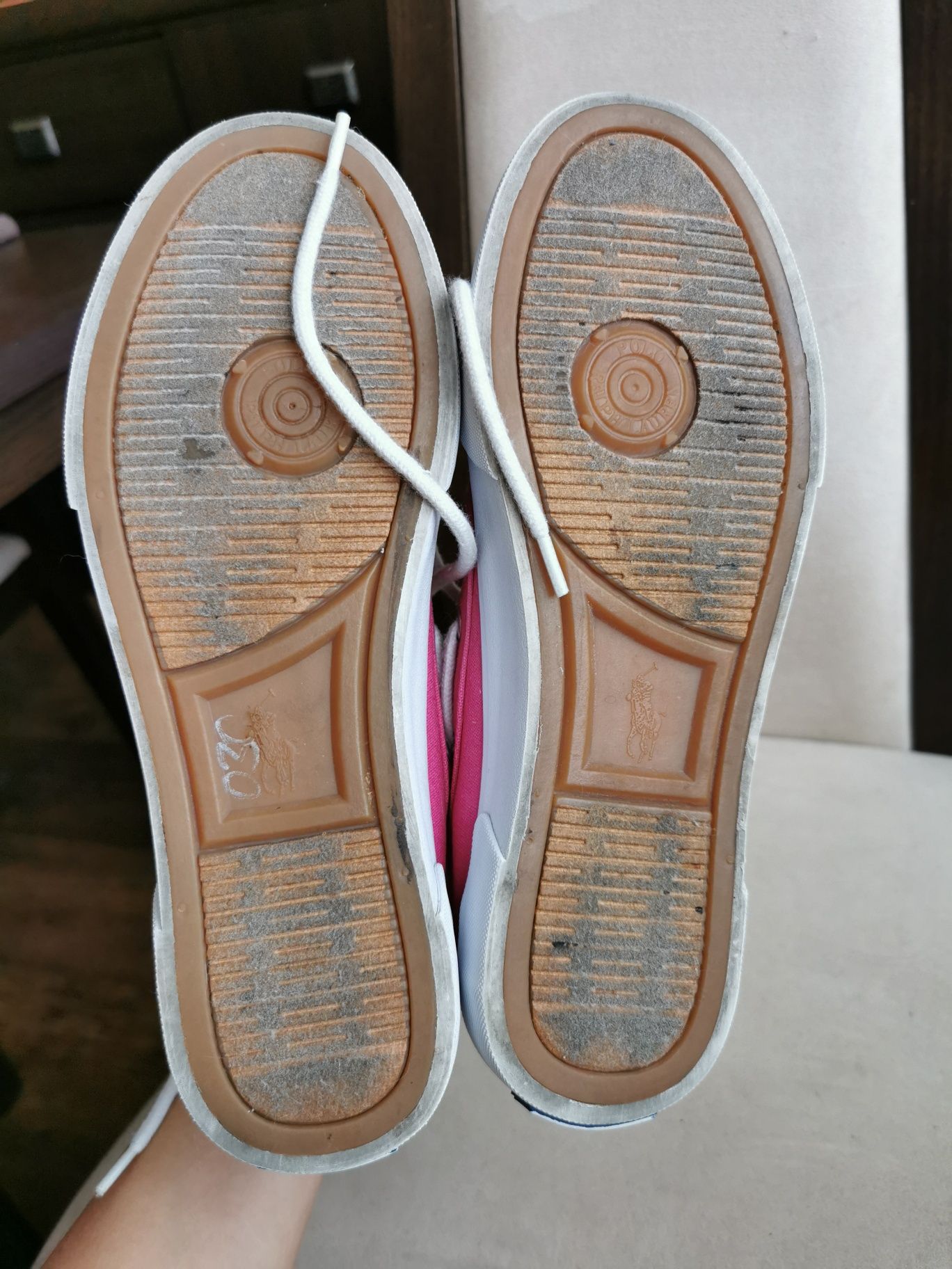 Tenisówki damskie Ralph Lauren Polo różowe r 37 1/2 trampki, espadryle