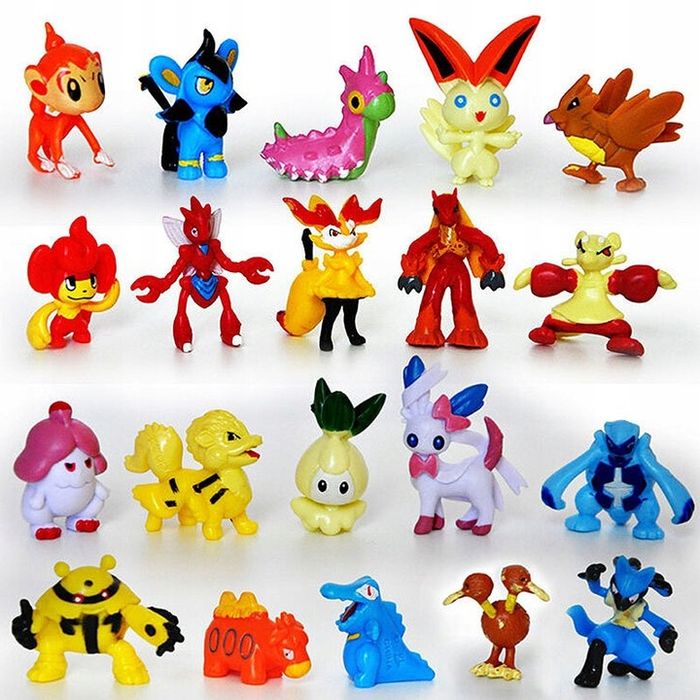 Zestaw 144 Szt Figurek Pokemon + Duża Torba Z Pikachu Prezent Dla Dzie