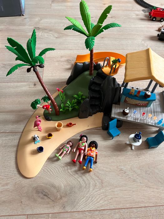 Wyspa playmobil do piaskownicy i basenu