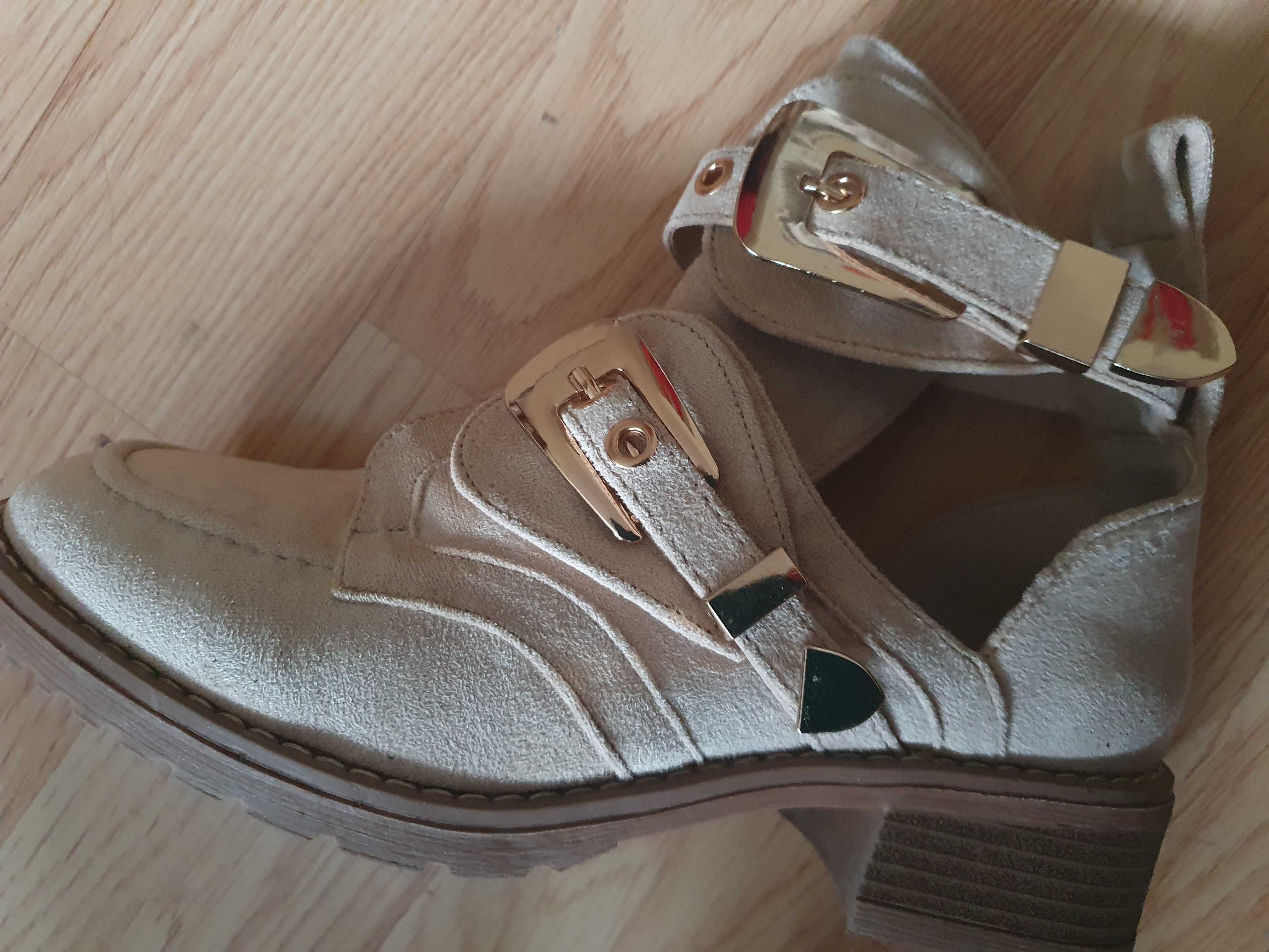 Botki damskie, półbuty, DEEZEE, r38