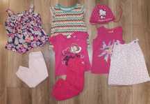 8 sztuk! Paka lato bluzka koszulka spodnie czapka H&M Disney George 86