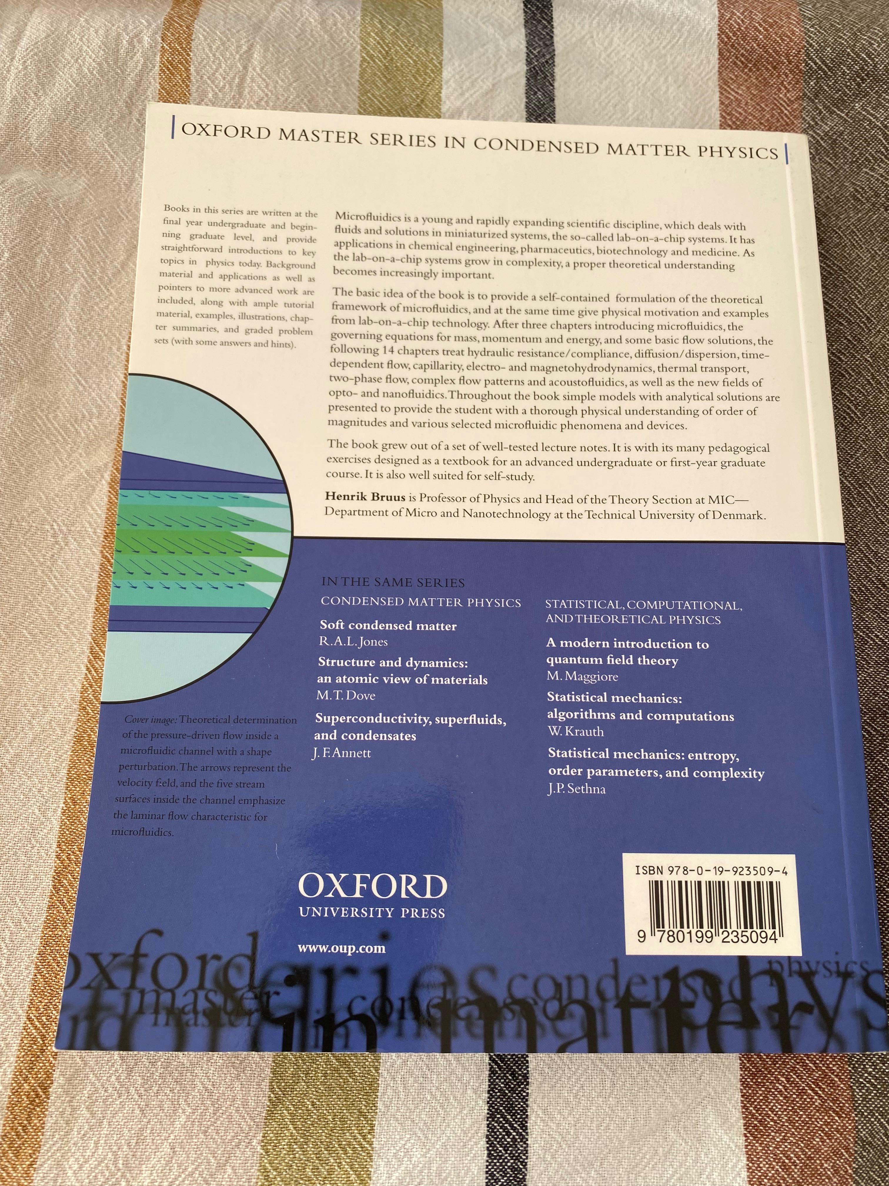 Livro Theoretical Microfluidics  (Henrik Bruus)