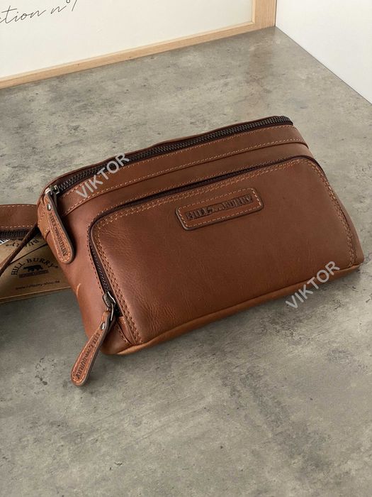 Кожаная сумка-бананка Hill Burry 2933. Германия. Шкіряна сумка