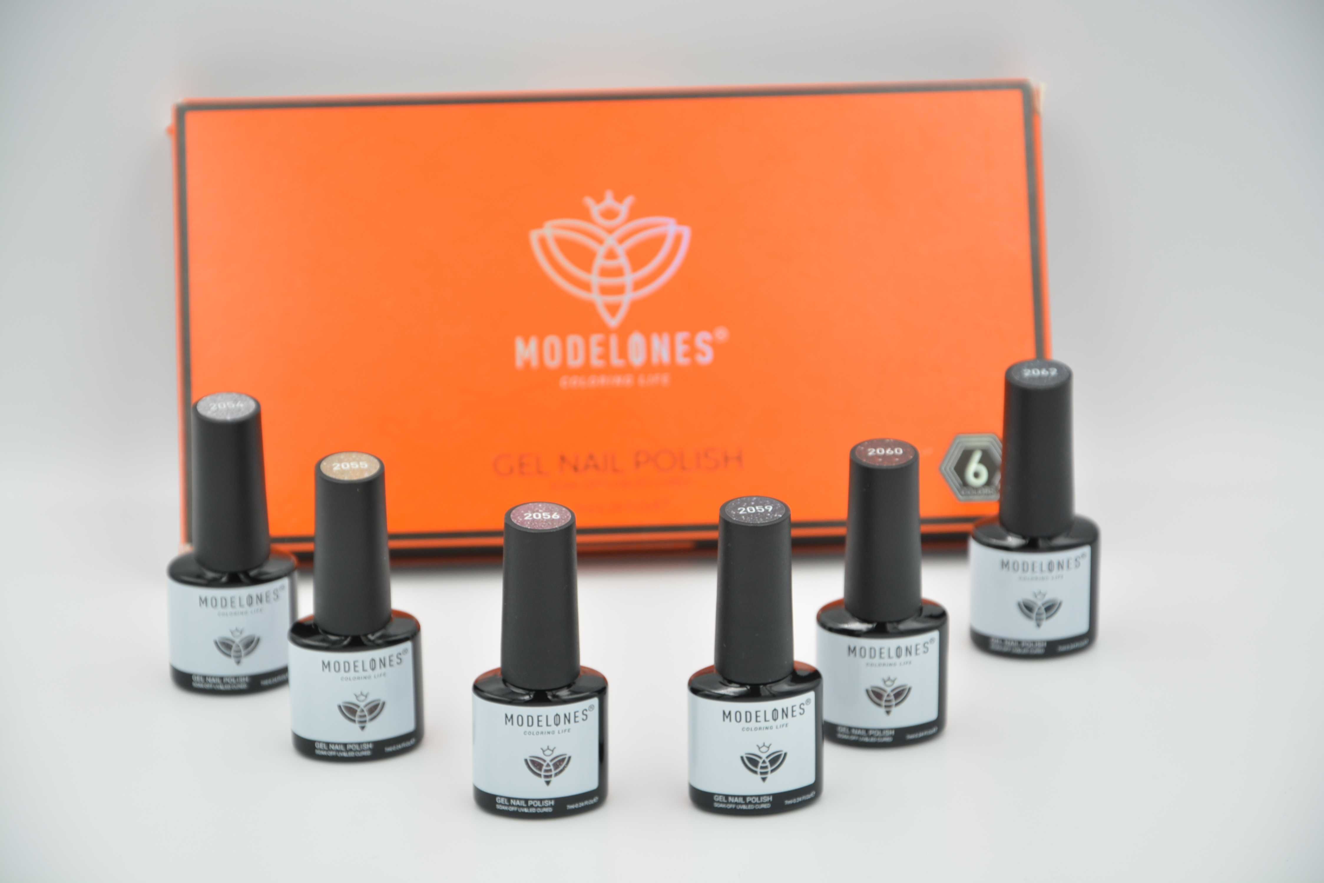 Lakier do paznokci żelowy zestaw 6szt Modelones nr4