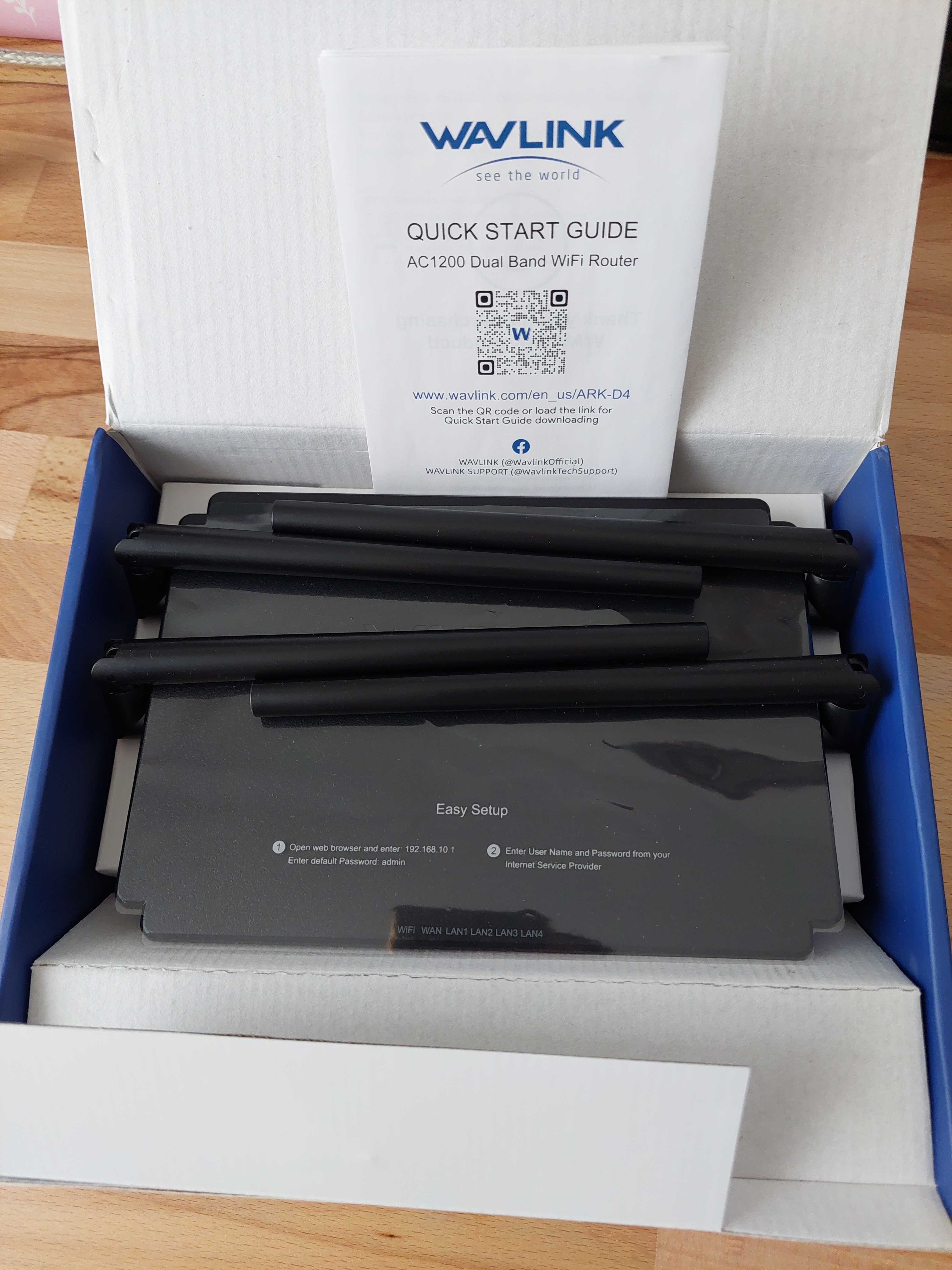 Router WAVLINK AC1200 Dual Band Wi-Fi Router, nowy! 4 lan.