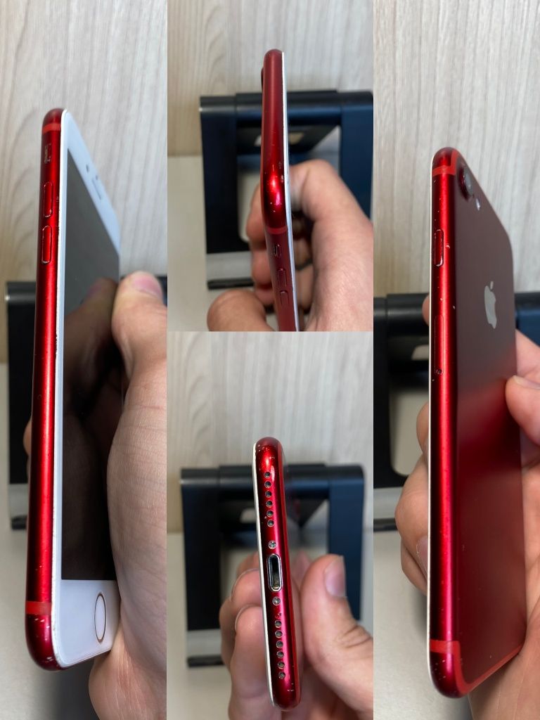 100% акб IPhone 7 128 gb Neverlock | Apple Два Айфона Red/Black
