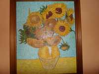Obraz olejny ręcznie malowany na płótnie "Słoneczniki" Van Gog