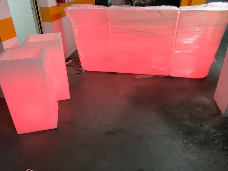 Balcão led de plastico