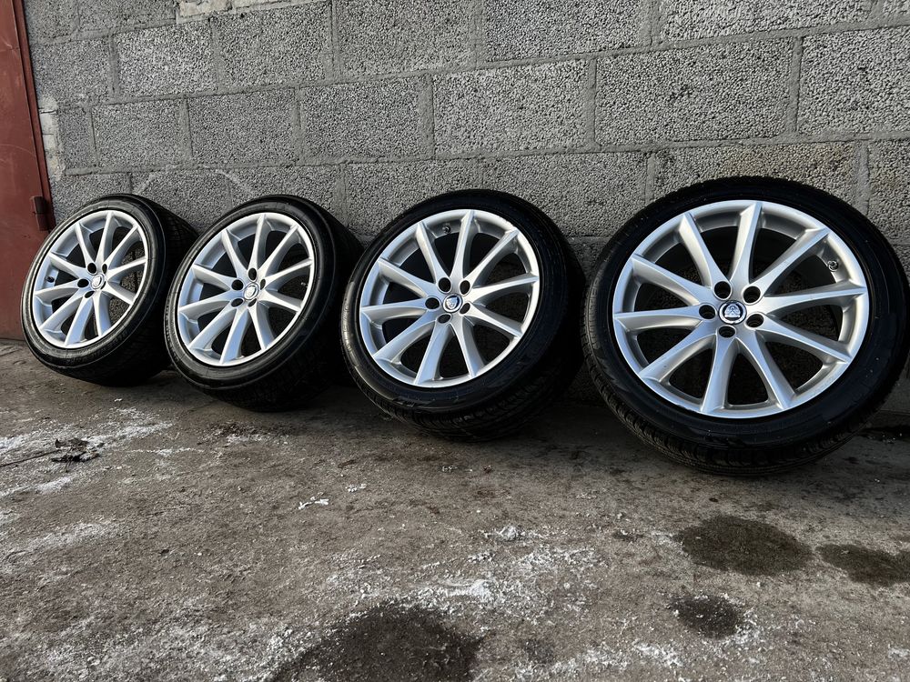 Oryginalne Alufelgi R19 5x108 Jaguar XJ XJL XJR Opony Zimowe 245/45/19