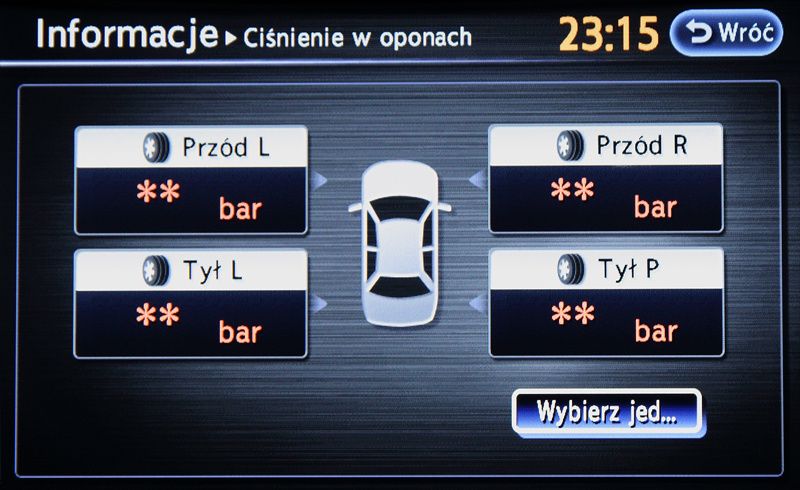 INFINITI X9 security code odblokowanie