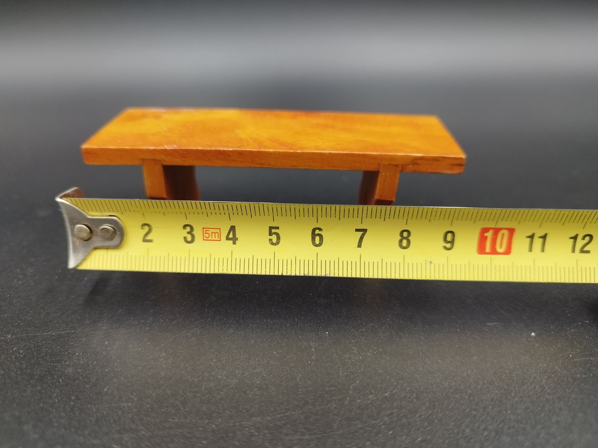 Mini mebelki ławka  skala 1:12 mebelki nowe wykonane z wysokie