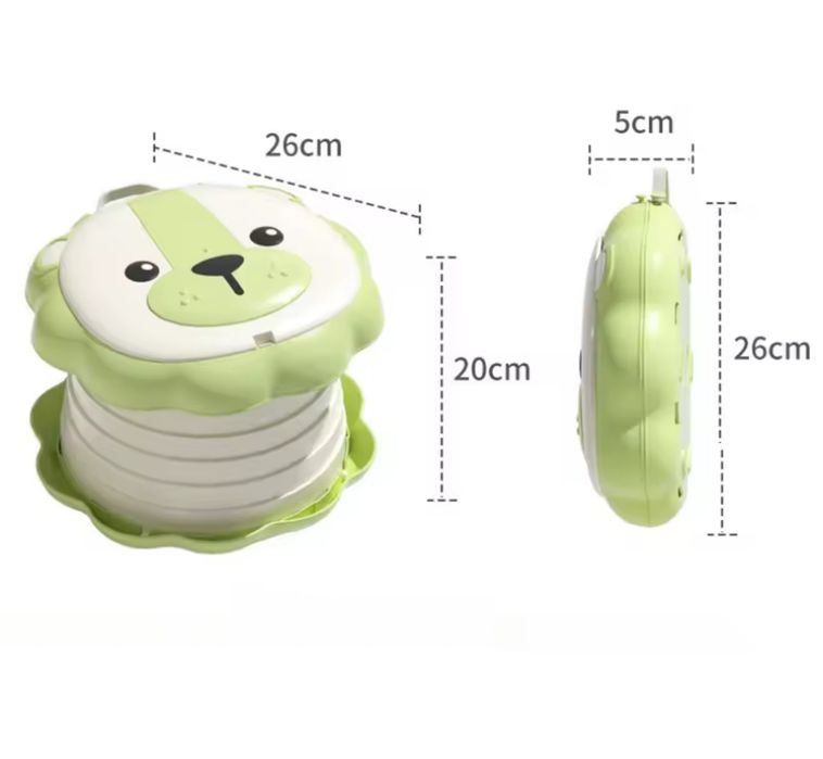 Дорожній складаний горщик новий+чохол та рулон пакетів