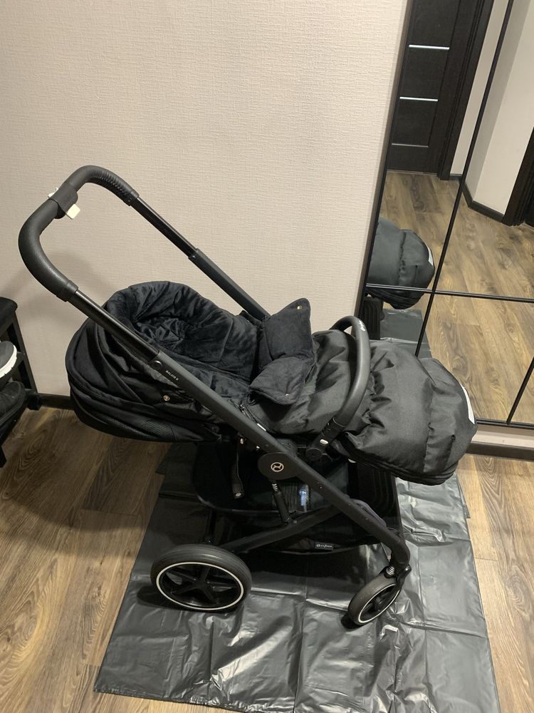 Коляска 2 в 1 Сайбекс ( Cybex Balios S Lux 2023 Moon Black