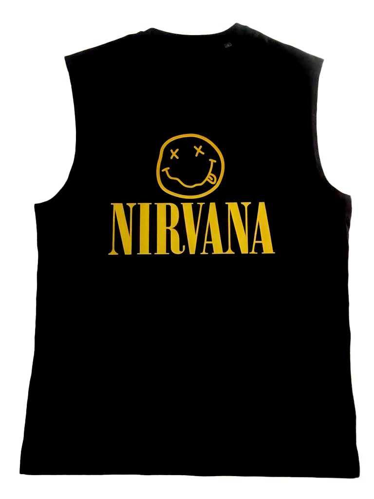 4 T-shirts bandas Rock Nirvana, AC/DC, Metallica e Guns 'n Roses