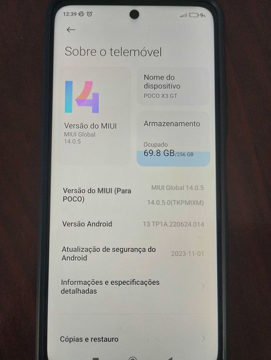 Smartphone Xiaomi Poco X3 GT