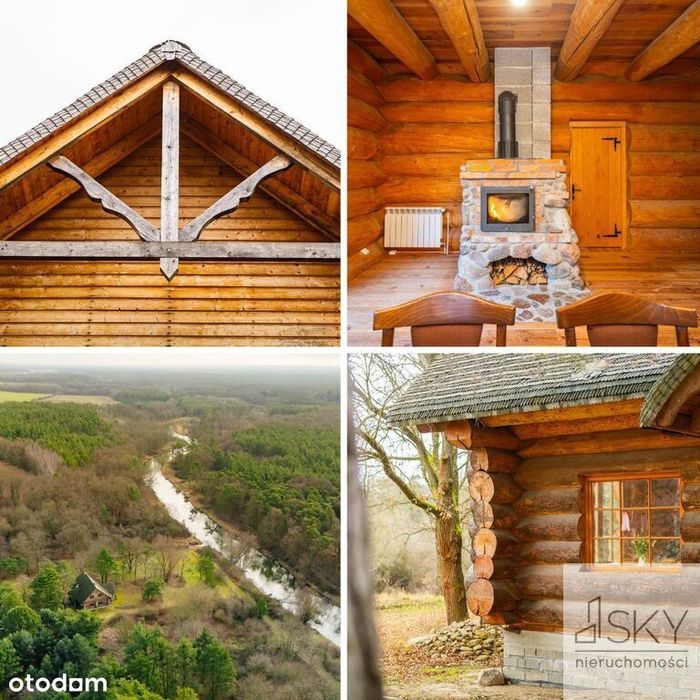 Duży dom z bali nad rzeką Barycz | super cena