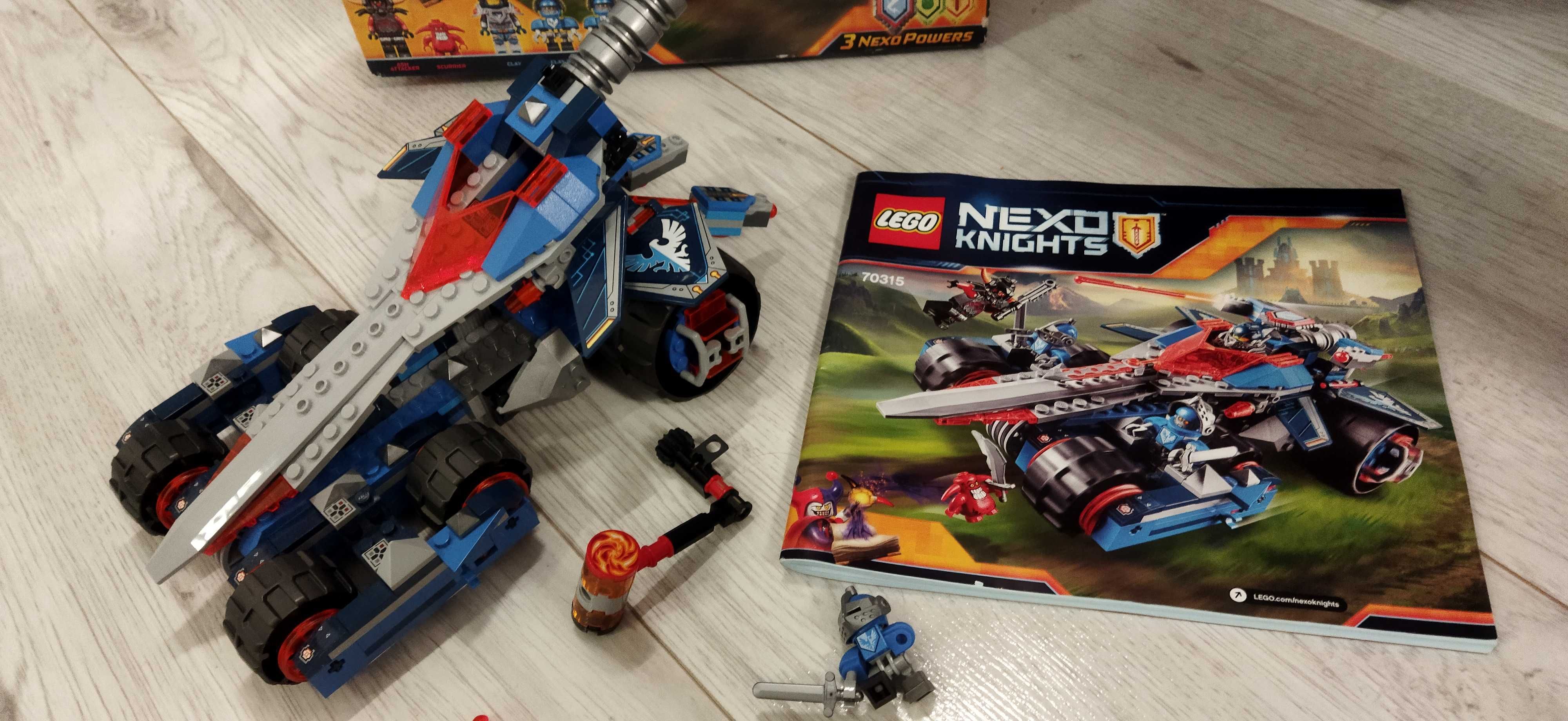 LEGO Nexo Knights 70315 Pojazd Claya + instrukcja + opakowanie