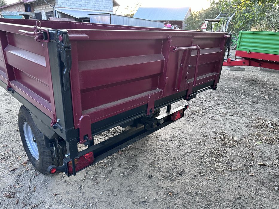 Przyczepa jednoosiowa wywrotka