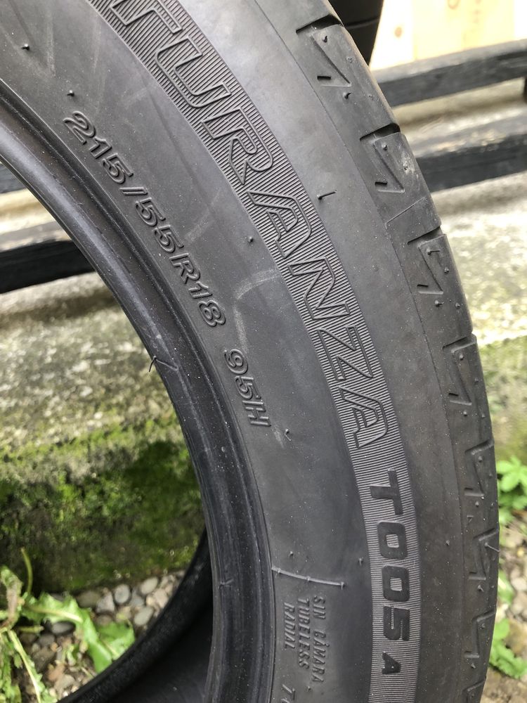 Шини Bridgestone 215 55 R 18 2шт Літо (468) Резина 2020рік