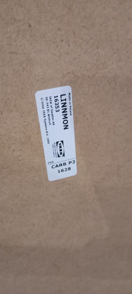 Biurko stół Ikea linnmon nipen 120x60 nogi vintage drewno
