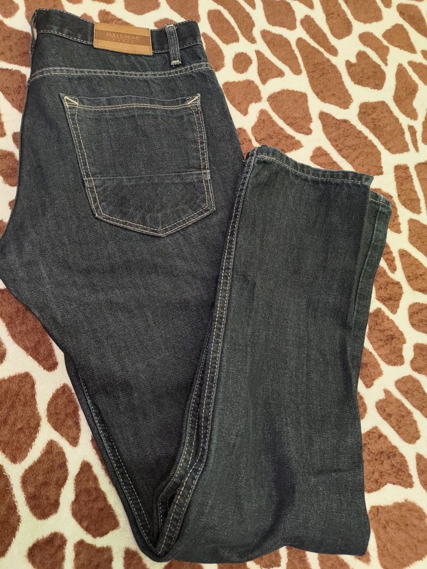 Мужские джинсы Pull&Baef темно синие. Размер 42