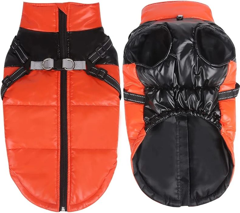 Płaszcz kurtka zimowa dla psa z uprzężą M U84