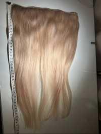 Naturalne włosy treska clip 60gram piaskowy bezowy blond