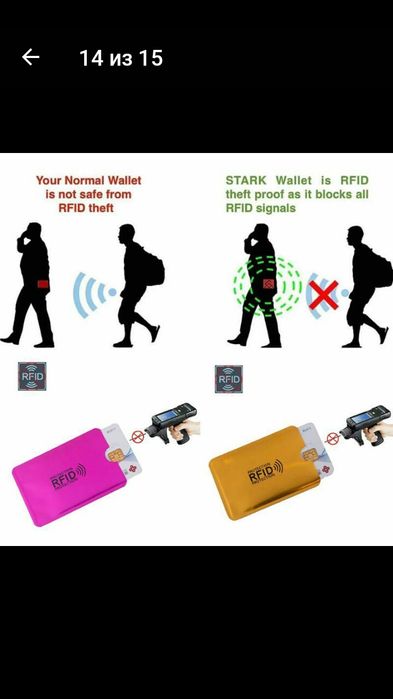 Визитница / чехол анти - вор для кредитной карты