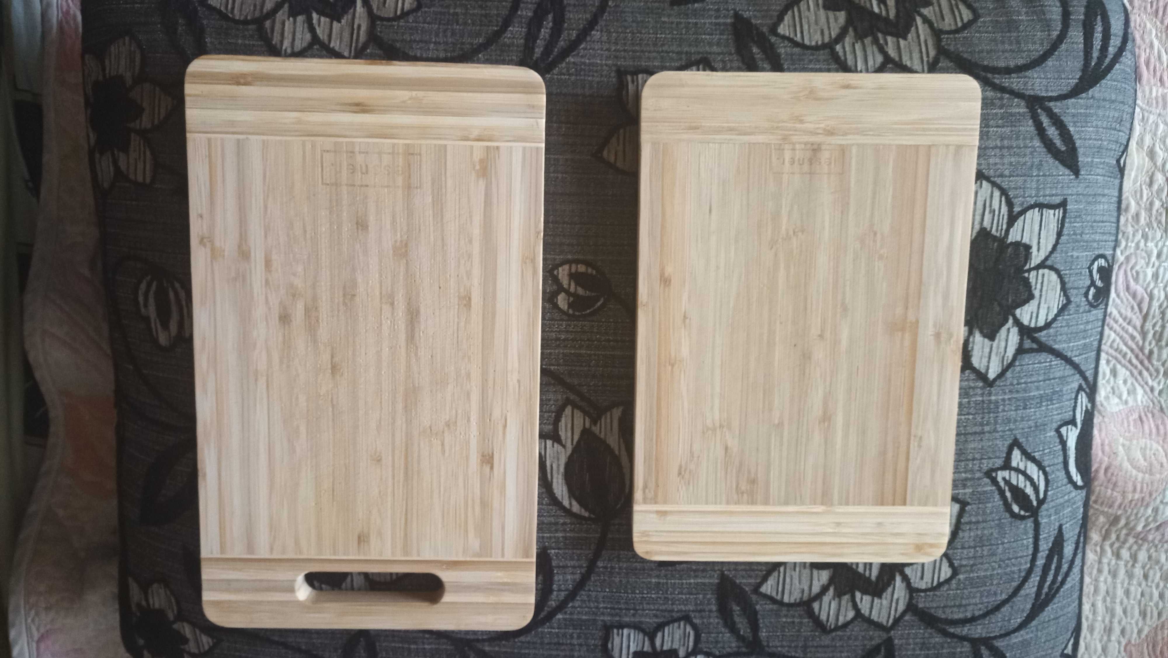 Дошка кухонна прямокутна бамбук Lessner  комплект 2 шт.