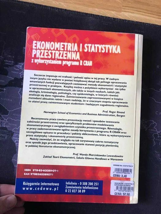 Ekonometria i statystyka przestrzenna,, K. Kopczewska