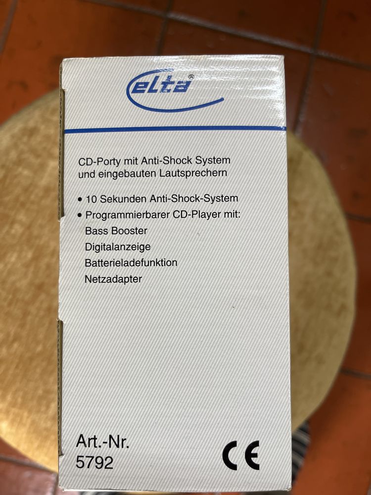 Leitor de cds discman ELTA novo selado na caixa