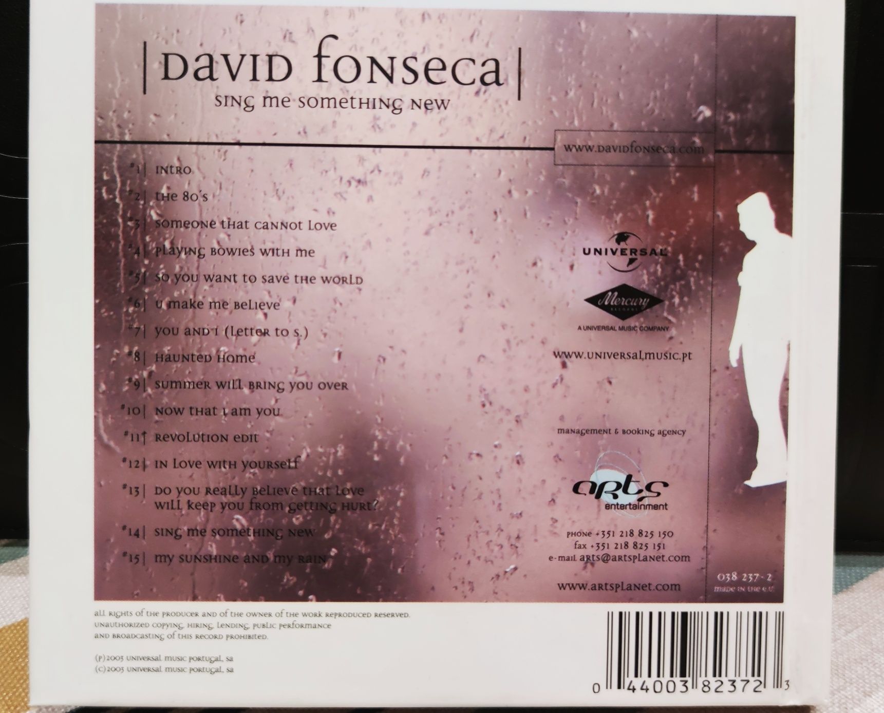 CD David Fonseca Sing me Something New