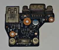 Placa de circuito IO porta USB/VGA Dell Latitude E6440 28X5F