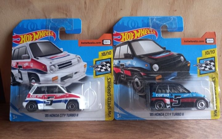Conjunto 2 - 85 honda city turbo ll hot wheels