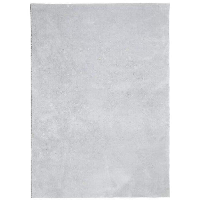 vidaXL Dywan HUARTE z krótkim włosiem, szary, 140x200 cm