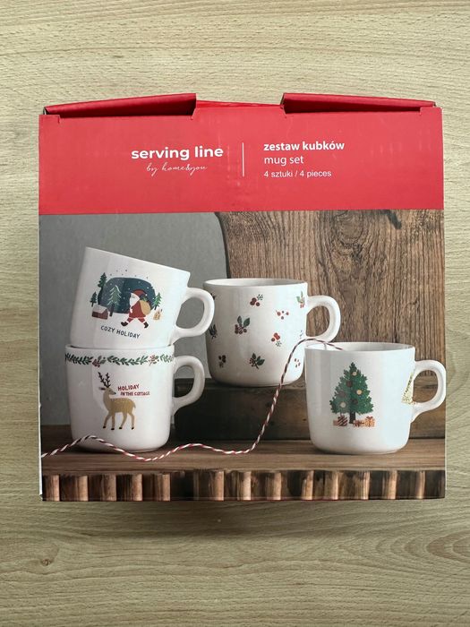 Kubki świąteczne 4 sztuki Home&You 230ml