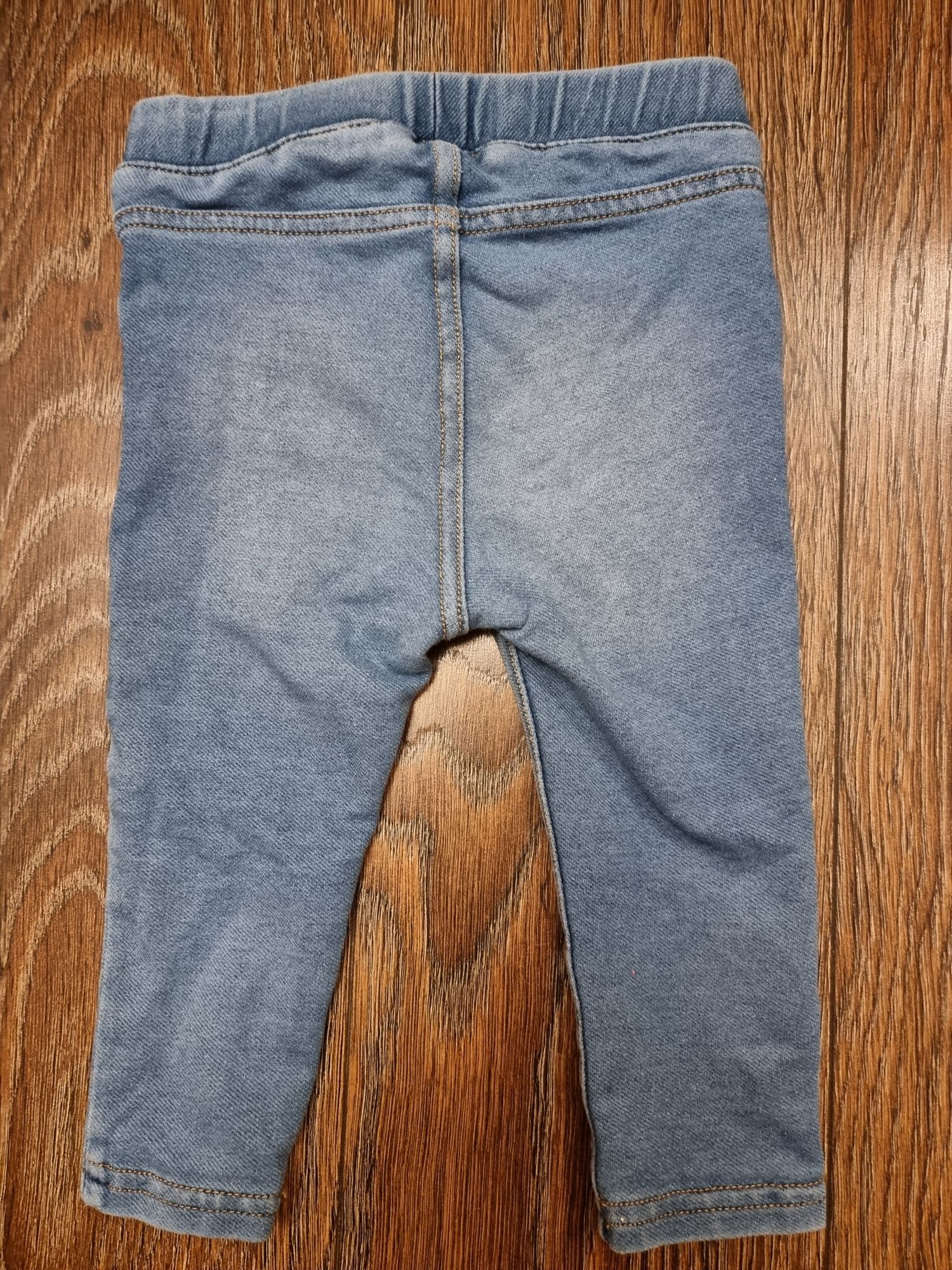 Legginsy spodnie jeansy h&m 74