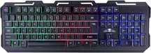 Klawiatura RGB QWERTY kabel 1,5 m USB 2.0 podświetlana czarna No Fear