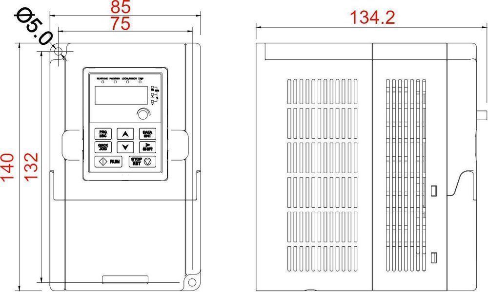 Falownik Skalarny 0,2kW 230V GD10-0R2G-S2 1-FAZOWY [3373]