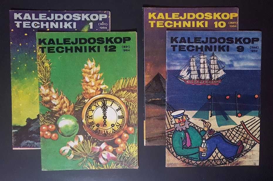 Kalejdoskop Techniki 4 egz. miesięczniki popularnotechniczne z 1984 r