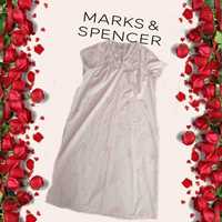 Marks & Spencer Красивая ночная рубашка женская розовая с кружевом