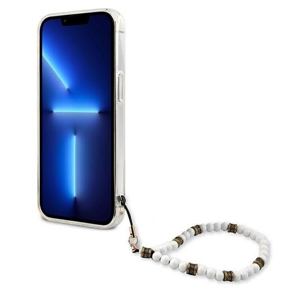 Etui Guess Transparent Hardcase iPhone 13 Pro / 13 6,1" - Biały Perl