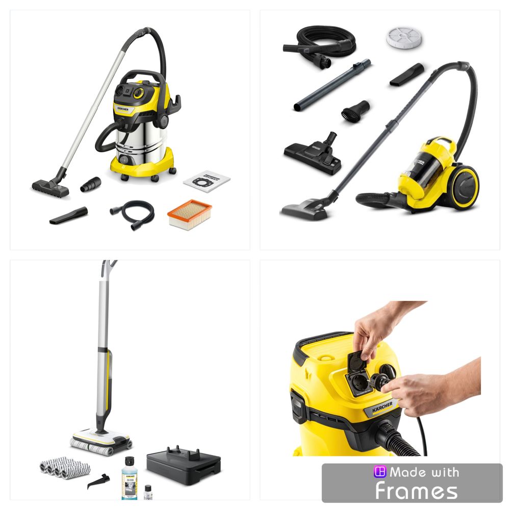 Пилососи Karcher миючі/побутові/професійні/домашні