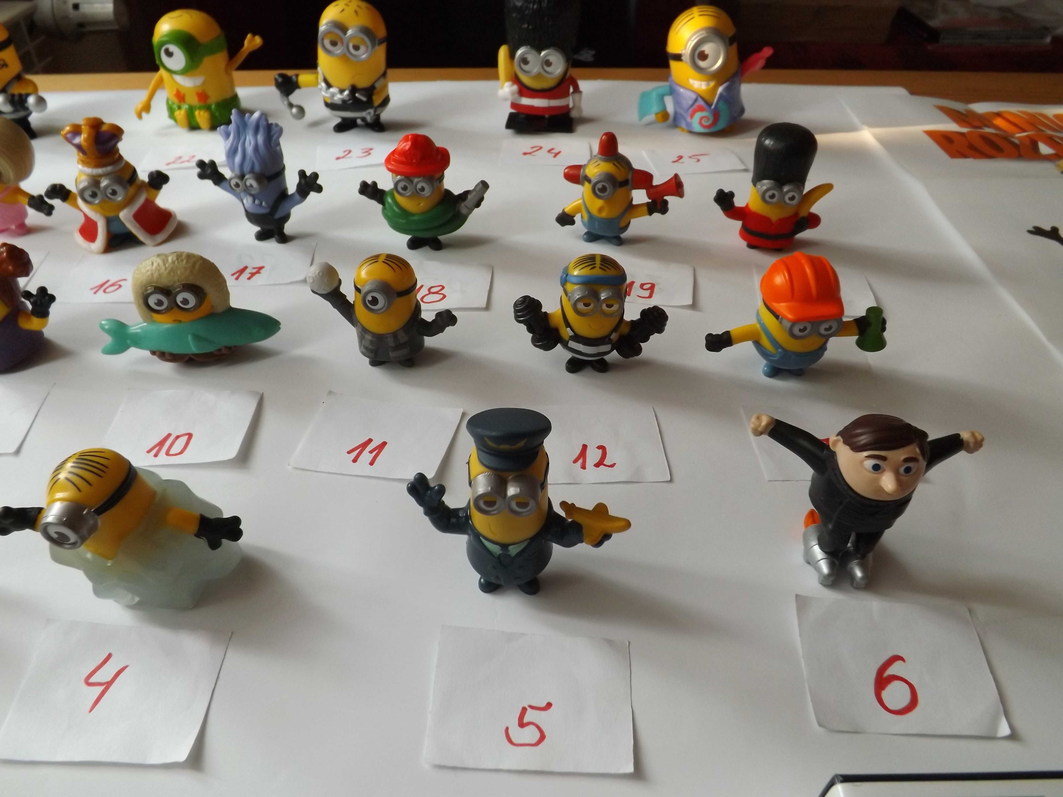 Minionki, dvd, figurki, kolekcja , plan lekcji