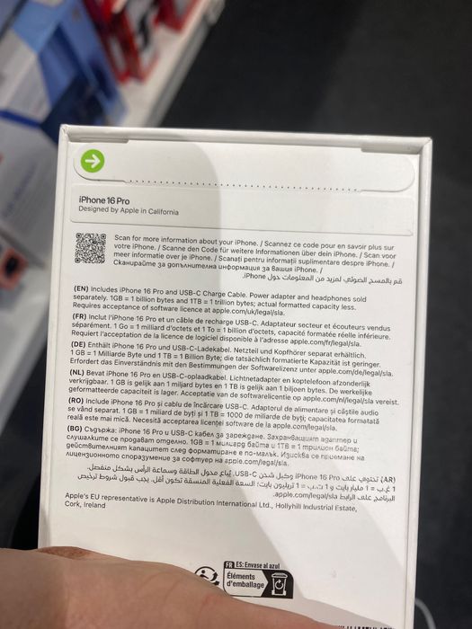 Iphone 16 pro 256gb selado! Só hoje!