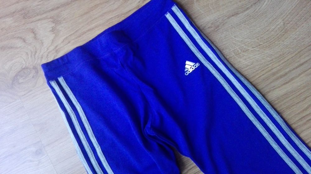 fioletowe markowe legginsy trening treningowe adidas oryginalne s 36