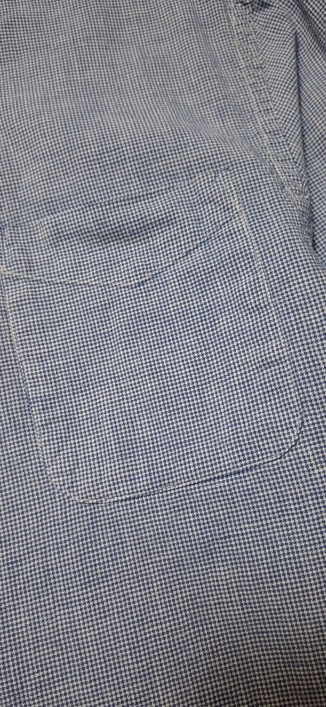 Jack&Jones koszula męska z długim rękawem, w kratkę, len, premium