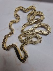 Złoty długi łańcuszek Cartier 585 66cm 68g kizo malik zamiana