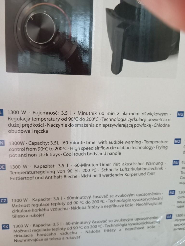 Wielofunkcyjna frytkownica beztłuszczowa