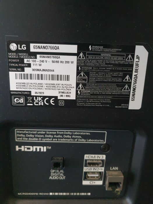 Tv LG peças ecrã partido